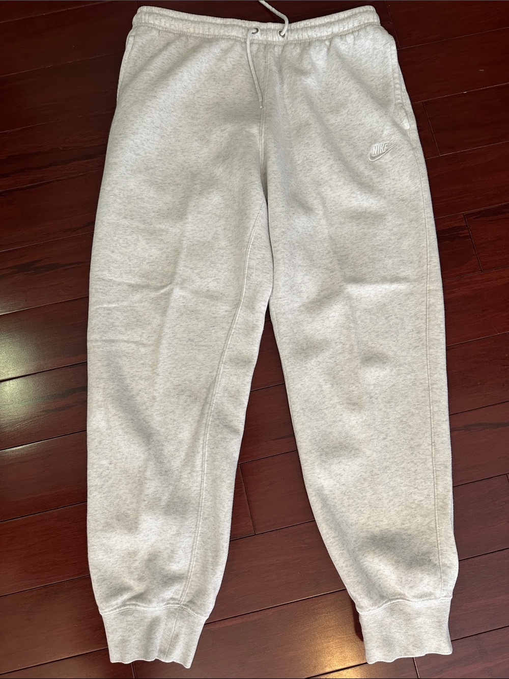 Nike Men’s Light Grey (Birch Heather color) Fleece Joggers